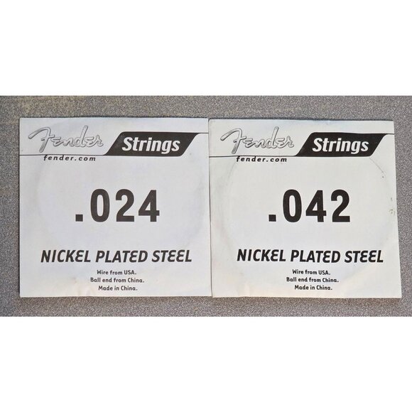 Fender Electric Guitar Strings .024 .042 Nickel Plated Steel Only Read - Picture 1 of 3